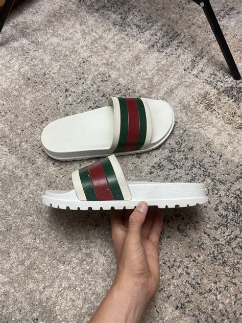 cheap white gucci flip flops|white gucci flip flops cheap.